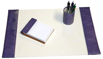 15x22 Reptile Leather Desk Pad Set