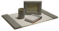 20x34 Fabric Desk Blotter Four-Piece Set