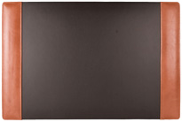 18x27 Pebble-Grain Leather Desk Blotter Pads