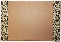Leopard Ladies Fabric Desk Blotter