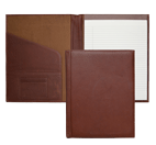 British tan leather folder