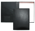 Black Leather Folders, Letter-Size Padfolios