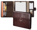 Mahogany Leather Tri-Fold Folders, Mahogany Portfolios